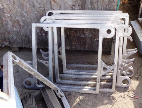 24" Sperry, Plate & Frame Filter Press, frame only, hydraulic closure, mounted on stand - Image 6