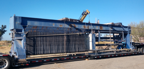 59" Pacific Filter Filter #1500N232B-130/260BRACBS, Plate Filter Press, (67) 3" thick plates, 1" recess, 5400 - Image 2