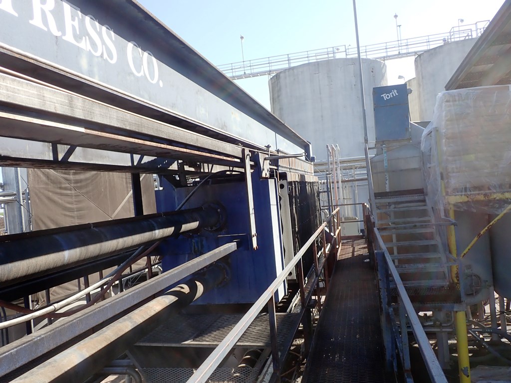 59" Pacific Filter Filter #1500N232B-130/260BRACBS, Plate Filter Press, (67) 3" thick plates, 1" recess, 5400 - Image 10