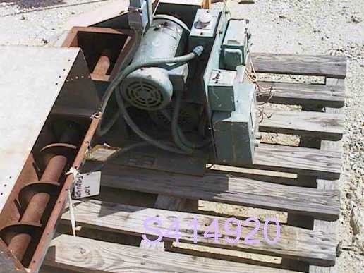 Amacoil #Size-8X8, Plastic Scrap Grinder, 6" diameter Discharge x 36" L auger conveyor, (2) rotating & (2) - Image 2