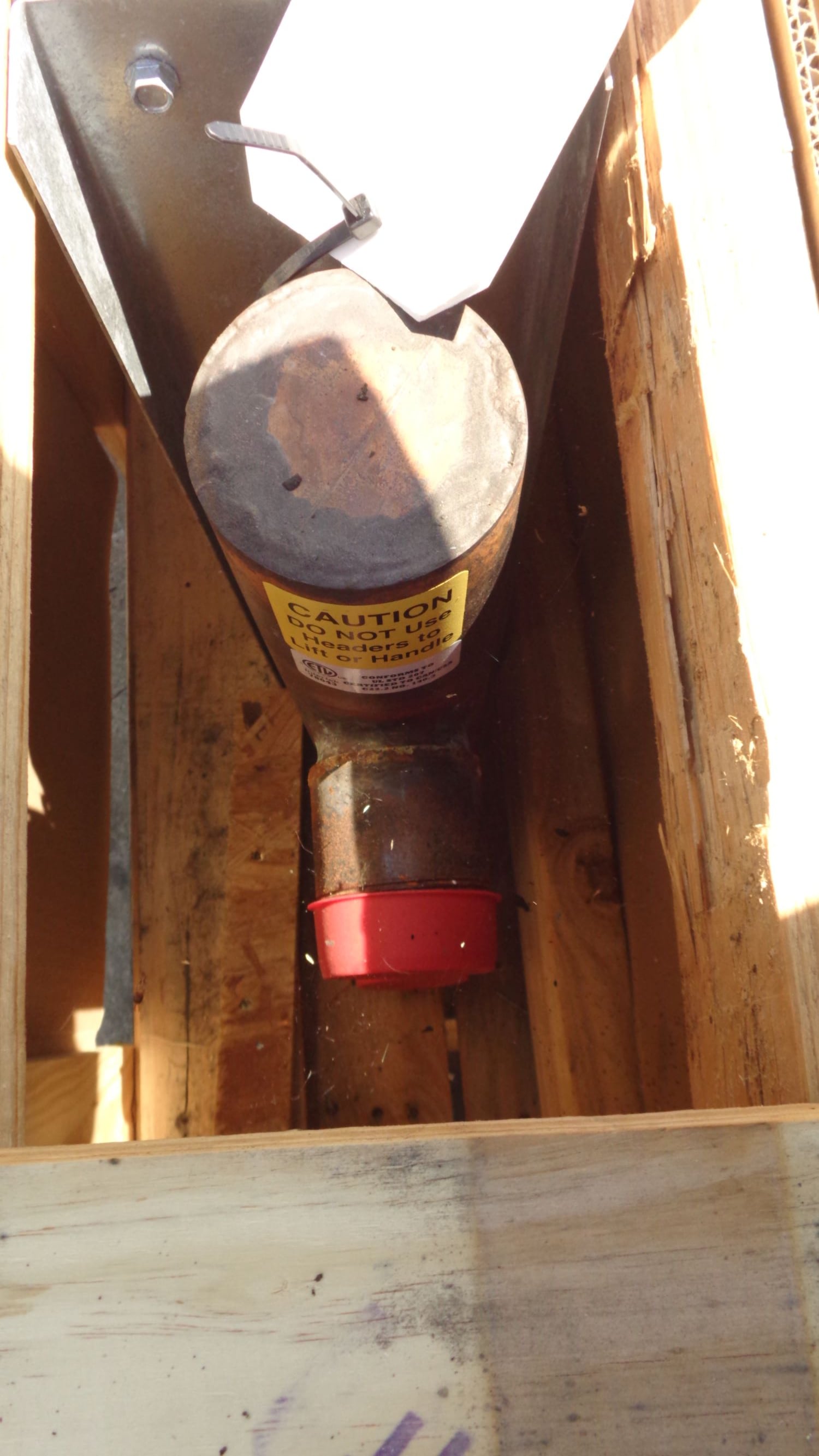 RAE #58SD15X72-6-1-W-F-R, Direct Steam Heat Exchanger, 400 psi, 39 coil weight, 72" L Copper tubes, 020 tube - Image 2