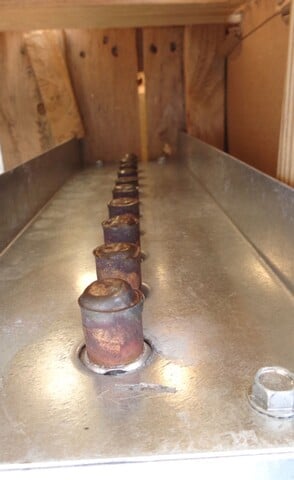 RAE #58SD15X72-6-1-W-F-R, Direct Steam Heat Exchanger, 400 psi, 39 coil weight, 72" L Copper tubes, 020 tube - Image 3