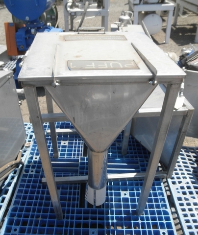 5 cu.ft. Hopper, Stainless Steel, 24" width x 24" L x 14" deep, 12" long discharge pipe w/4" diameter Outlet - Image 5