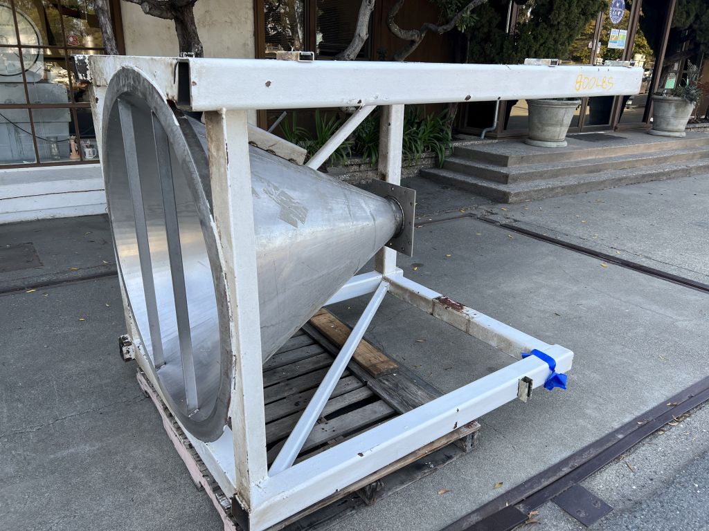 7.5 cu.ft. Conical Hopper, Stainless Steel, 42" inside diameter x 46" deep, 6.5" diameter Flanged discharge - Image 6
