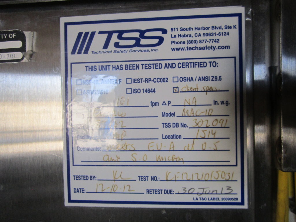 8 cu.ft. Envirw #M-10, Hopper, Stainless Steel, 23" x 33" x 22" deep, 6" width x 78" H incline conveyor, 2012 - Image 3