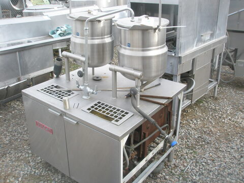10 gallon Vulcan #DC-6, Kettle, (2) 5 gallon kettle, 12" diameter x 15" deep, 50 psi @ 298&deg;F, 180 lbs/hr. - Image 1