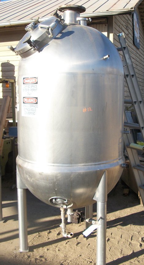 150 gallon Lee Industries #150VP, Vacuum Rated Kettle, Stainless Steel, 42" diameter x 44" deep Kettle, 2" - Image 1