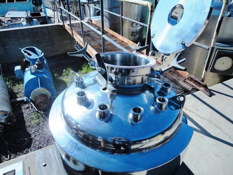 18 gallon Precision Stainless, kettle, Stainless Steel, 1.5" center bottom discharge, 75 psi @ 392°F, 45 - Image 1