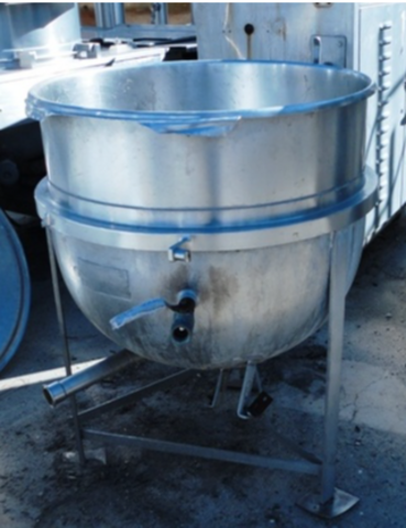 40 gallon Legion #MF-40 GAL, Jacketed Kettle, Stainless Steel, 26" diameter x 22" deep, 40 psi @ 300°F, 1966 - Image 1