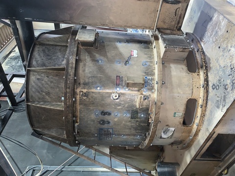 IPEC #7000, Attrition Mill/Air Swept Mill, Carbon Steel, 72" diameter x 76" H milling chamber, 4" diameter - Image 5