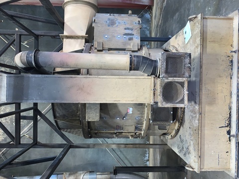 IPEC #7000, Attrition Mill/Air Swept Mill, Carbon Steel, 72" diameter x 76" H milling chamber, 4" diameter - Image 6