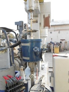 Union Process #Q2, Attritor Mill, 9" diameter x 10.5" deep jacketed mixing can, 2" side bottom outlet, 10 - Image 2