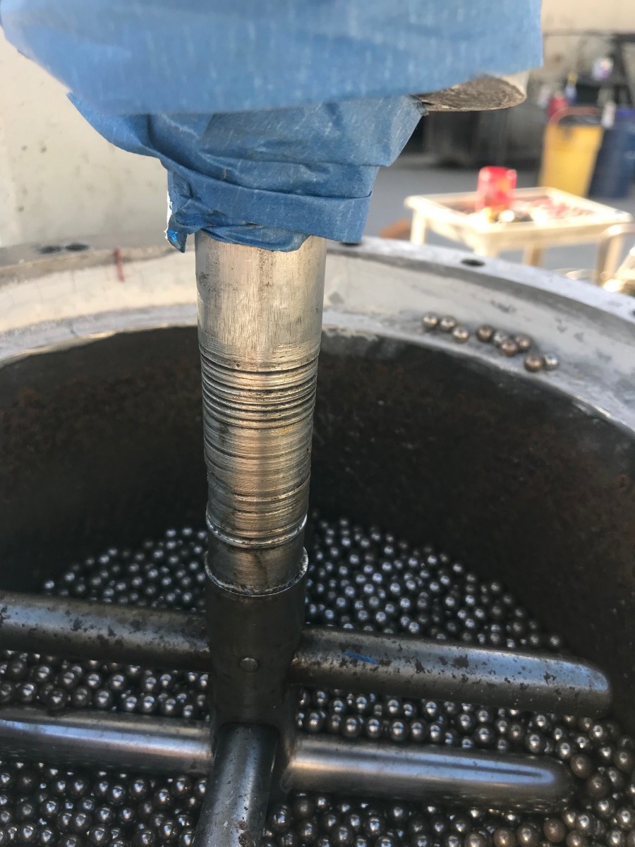 Union Process #Q2, Attritor Mill, 9" diameter x 10.5" deep jacketed mixing can, 2" side bottom outlet, 10 - Image 9