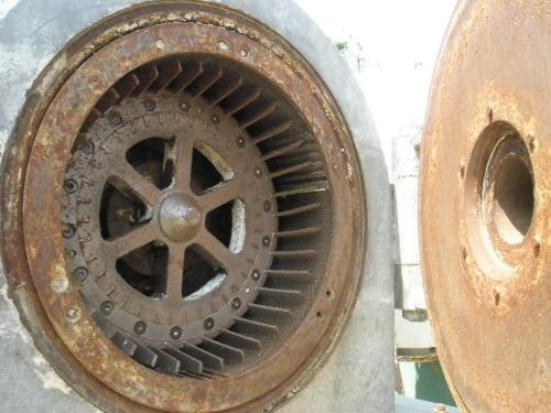 Cutler-Hammer Mill, Carbon Steel, (36) replaceable hammers, 18" diameter Chamber, 4" diameter Feed opening - Image 5