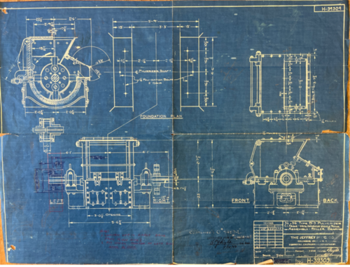 Jeffrey, Hammer Mill, 36" diameter x 36" width grinding Chamber, 6" diameter Shaft, 27" width x 18" deep Feed - Image 10