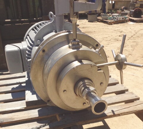 Stone Mill, Stainless Steel, 13.5 diameter x 3" deep Chamber, 2" inlet, 7.5" x 1.5" discharge, 25 HP, 3540 - Image 3
