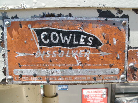 Morehouse Cowles #510-VHVO, Dispersion Mixer, 1-5/8" diameter x 32" Stainless Steel shaft, 38 Stroke, 10 HP - Image 4