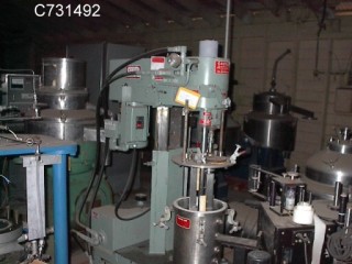 5 gallon Myers #HL-500, Dispersion Mixer, 9" diameter x 12" deep Pot, 14.9 psi, 2 HP, manual hand crank, 1988 - Image 1