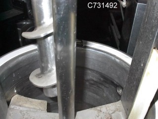 5 gallon Myers #HL-500, Dispersion Mixer, 9" diameter x 12" deep Pot, 14.9 psi, 2 HP, manual hand crank, 1988 - Image 4