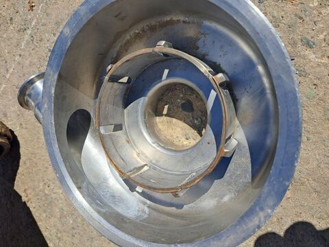 High Shear Inline Mixer, 7-7/8" diameter x 2-5/8" deep Stainless Steel chamber, (2) 7" diameter x 1" blades - Image 3