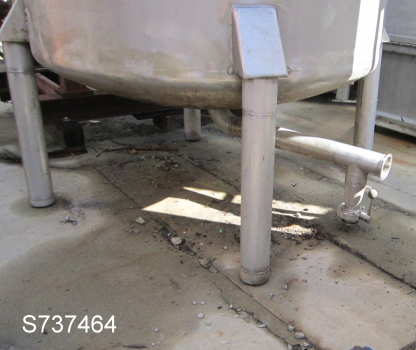 650 gallon Stainless Steel Tank, 4' diameter x 87" straight side - Image 2