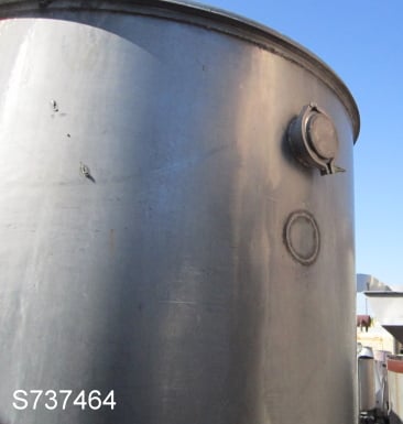 650 gallon Stainless Steel Tank, 4' diameter x 87" straight side - Image 3