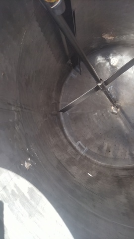 850 gallon CE Howard, 304 Stainless Steel Tank, Jacketed, Agitated, 75 psi, 5' diameter x 6-1/2' straight side - Image 6