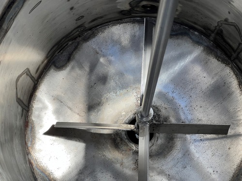 100 gallon Stainless Steel Mix Tank, Agitated, 24" diameter x 54" straight side, dish top and bottom - Image 7