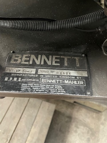 Bennett #CG-36, 36" auto feed spring grinder, top power head, 30" feed bowl, w/motor & controls - Image 5