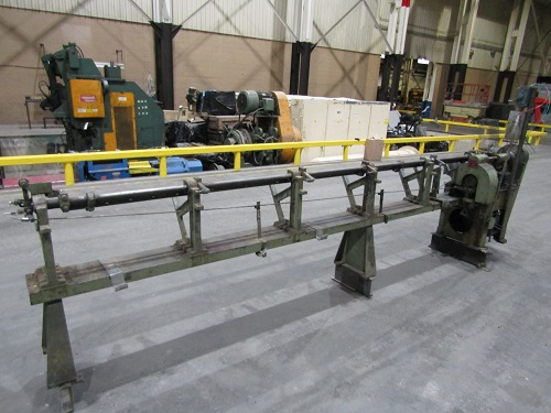 1/16" - 3/16" Shuster #1A, wire straighten & cut-off machine, 5-rotary die, 10' rack, 20-200 FPM - Image 1