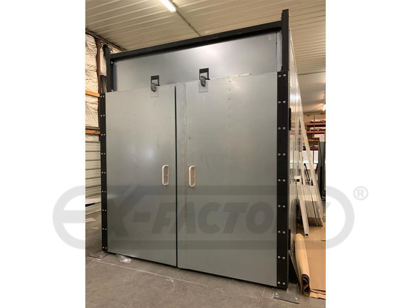 8' X 8' X 25' Gas Powder Coat Curing Oven - Welded Tube Steel Frame