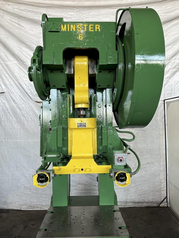 60 Ton, Minster #6, OBI Punch Press, 8" stroke, 17" Shut Height, 3" slide adj., 32" x 21" bed, 90 SPM - Image 3