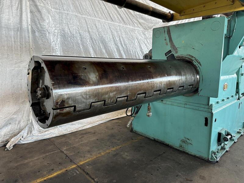 80000 lb. Yoder, recoiler, 84" width, 80" OD, 24" ID, hydraulic expansion & collapse, hydraulic gripper - Image 10