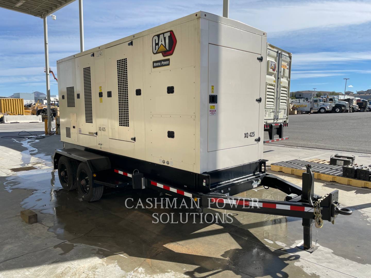 375 KW Caterpillar #XQ425, mobile diesel generator set, 1800 RPM, 480 Volts, 5 hours, 2022 - Image 2