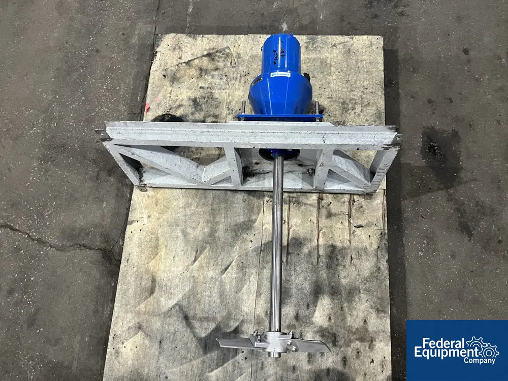 .5 HP Chemineer Agitator, Stainless Steel steel shaft & blades, mounting frame, 230/460 V., S/N 2912184-3 - Image 1