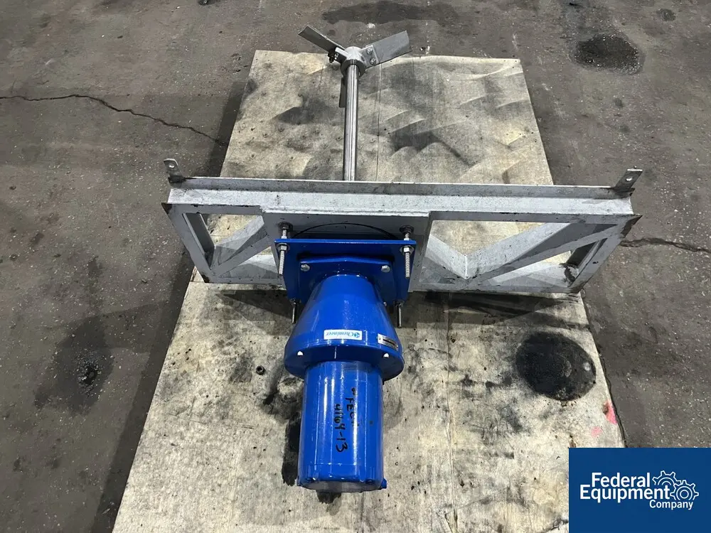 .5 HP Chemineer Agitator, Stainless Steel steel shaft & blades, mounting frame, 230/460 V., S/N 2912184-3 - Image 4