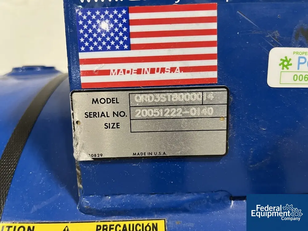 5 HP Quincy #QRDS-3-80S, Air Compressor Tank, 100 psi, S/N 20051222-0141 - Image 2