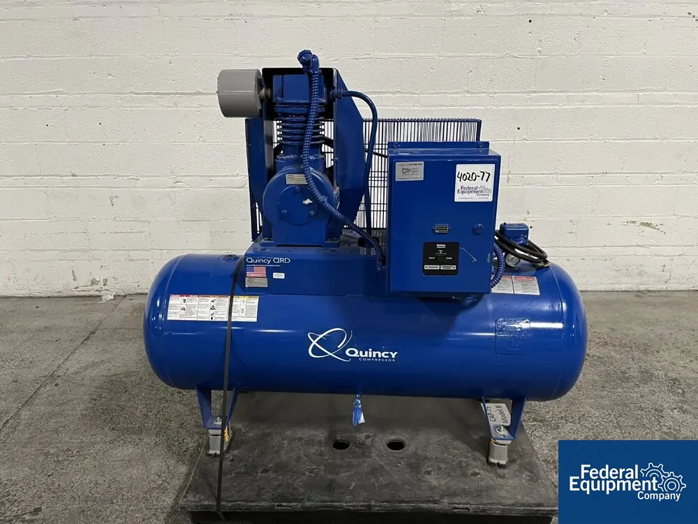 5 HP Quincy #QRDS-3-80S, Air Compressor Tank, 100 psi, S/N 20051222-0141 - Image 4