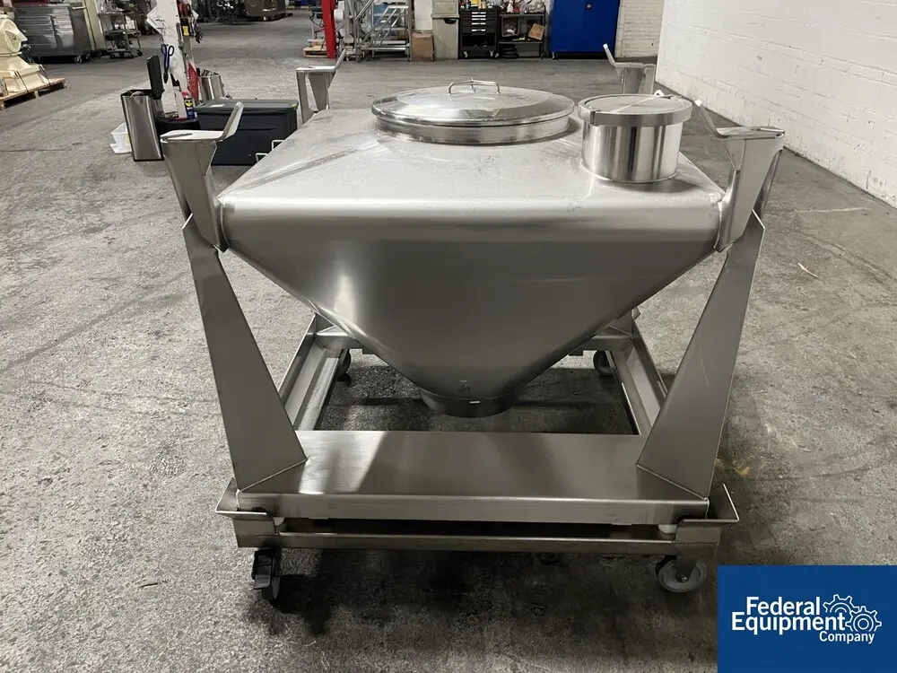 Matcon IBC Bin, Stainless Steel, 500 Liter, cone bottom, powder bin type - Image 3