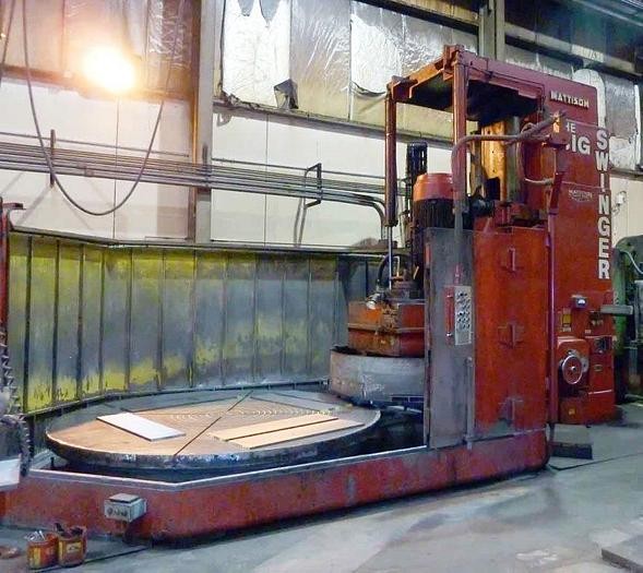 Mattison, 120" rotary surface grinder, 60" under wheel, 300 HP drive, 1981 - Image 1