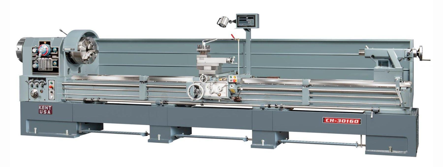 30" x 90"/120"/160" Kent USA #CH-30, precison engine lathe, 15 HP, 3-jaw 16" chuck, new - Image 1