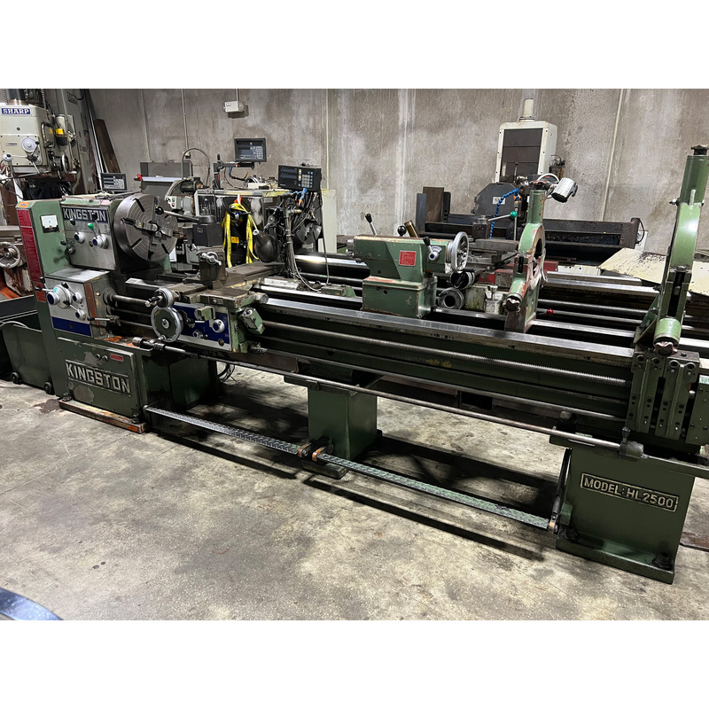 25" x 96" Kingston #HL2500, geared head lathe, 16" swing over cross slide, 4-jaw 16" chuck, foot brake, 1996 - Image 2