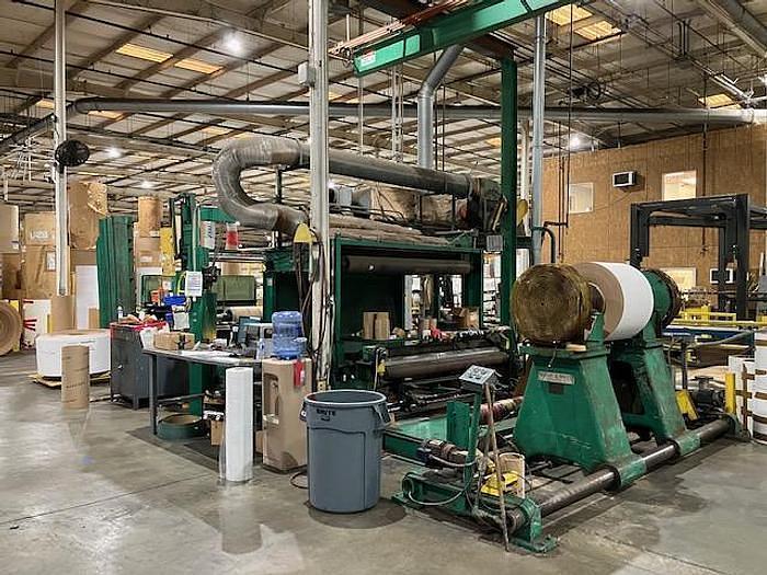 Black Clawson #TDL, 2-drum winder, 72" Wolverine 1 color press, 2500 FPM, shear slitting - Image 1