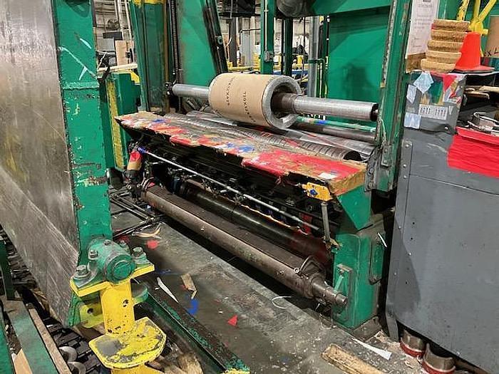 Black Clawson #TDL, 2-drum winder, 72" Wolverine 1 color press, 2500 FPM, shear slitting - Image 6