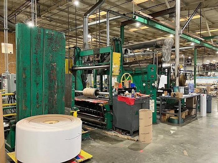 Black Clawson #TDL, 2-drum winder, 72" Wolverine 1 color press, 2500 FPM, shear slitting - Image 7