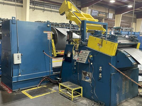 20000 lb. Coe Press Equipment, conventional servo coil feed line, 36" width,.125" thickness, 72" OD, 1999 - Image 1