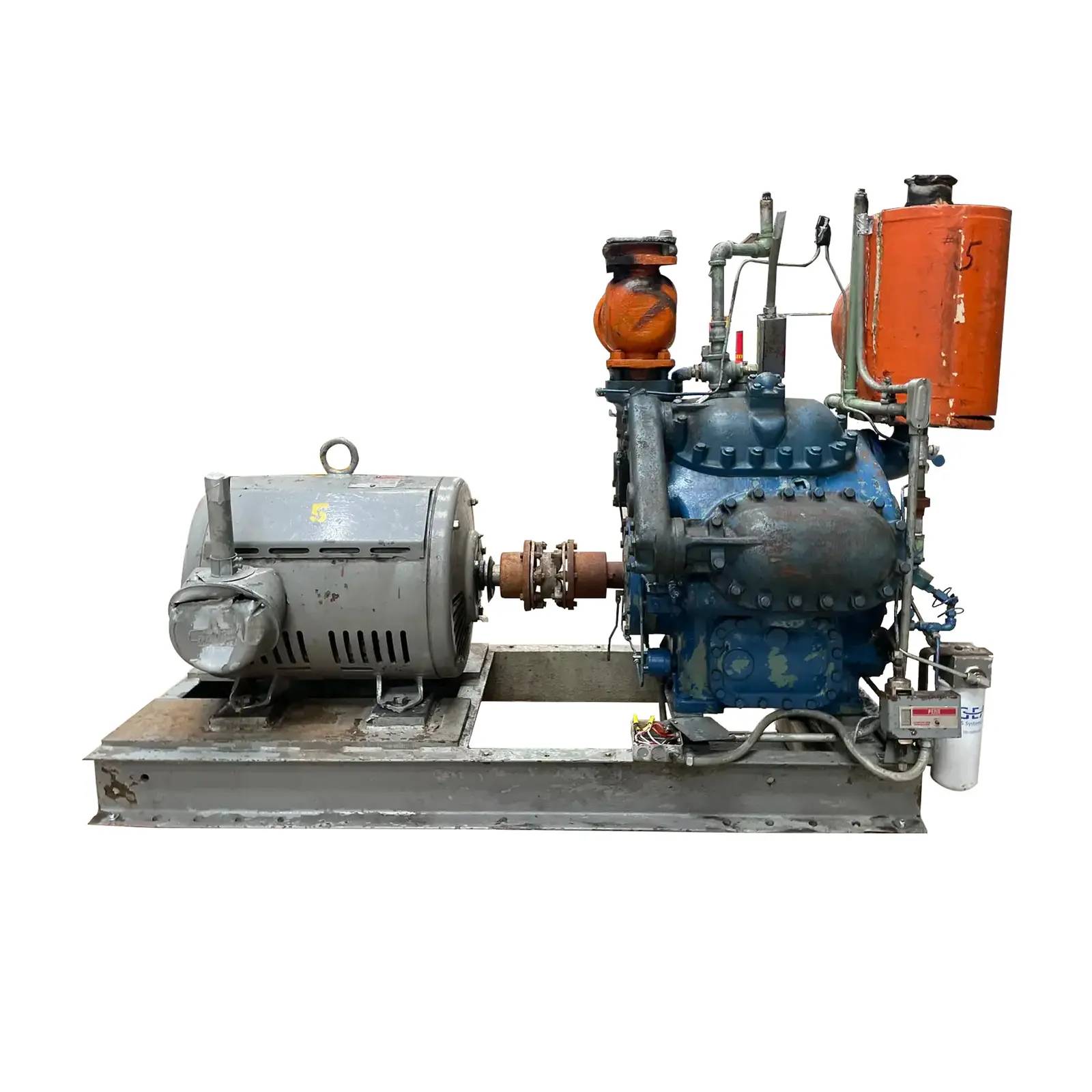 75 HP York #A3089, 8-Cylinder Reciprocating Compressor Package, 230/460 V, Direct Drive Driven - Image 3