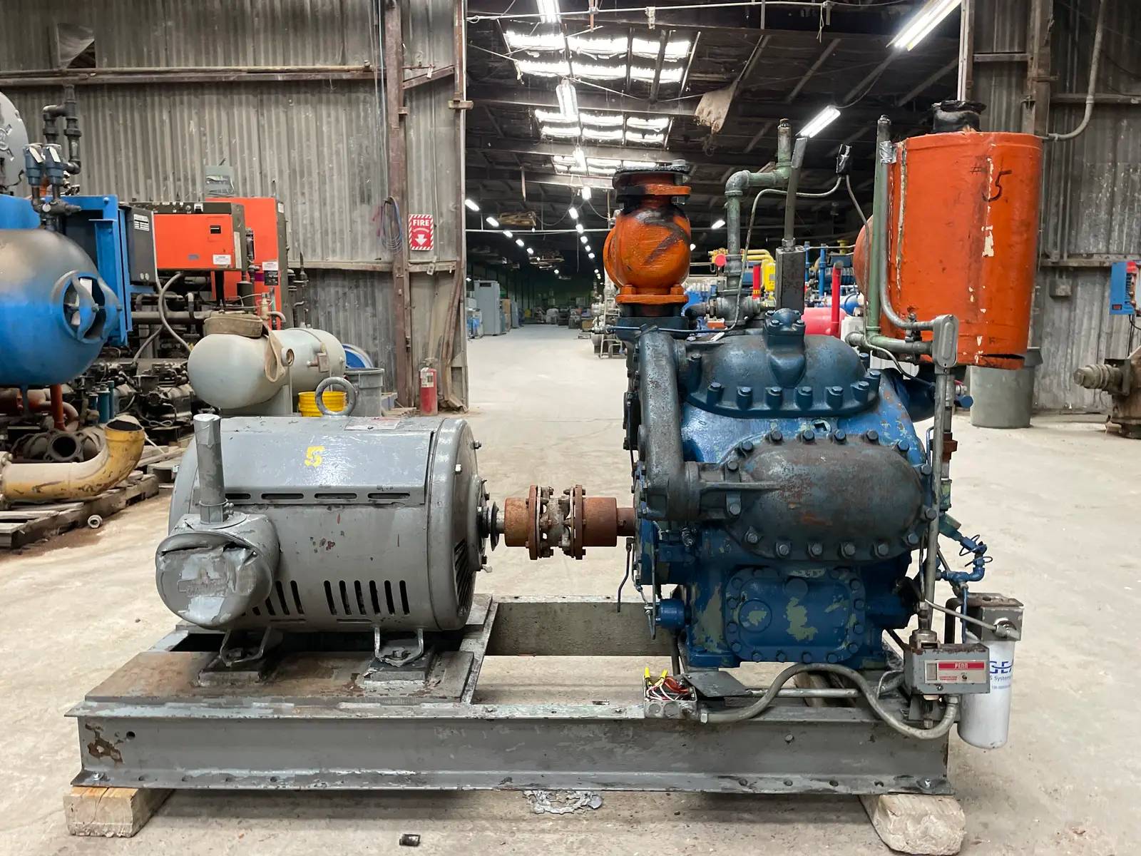 75 HP York #A3089, 8-Cylinder Reciprocating Compressor Package, 230/460 V, Direct Drive Driven - Image 5