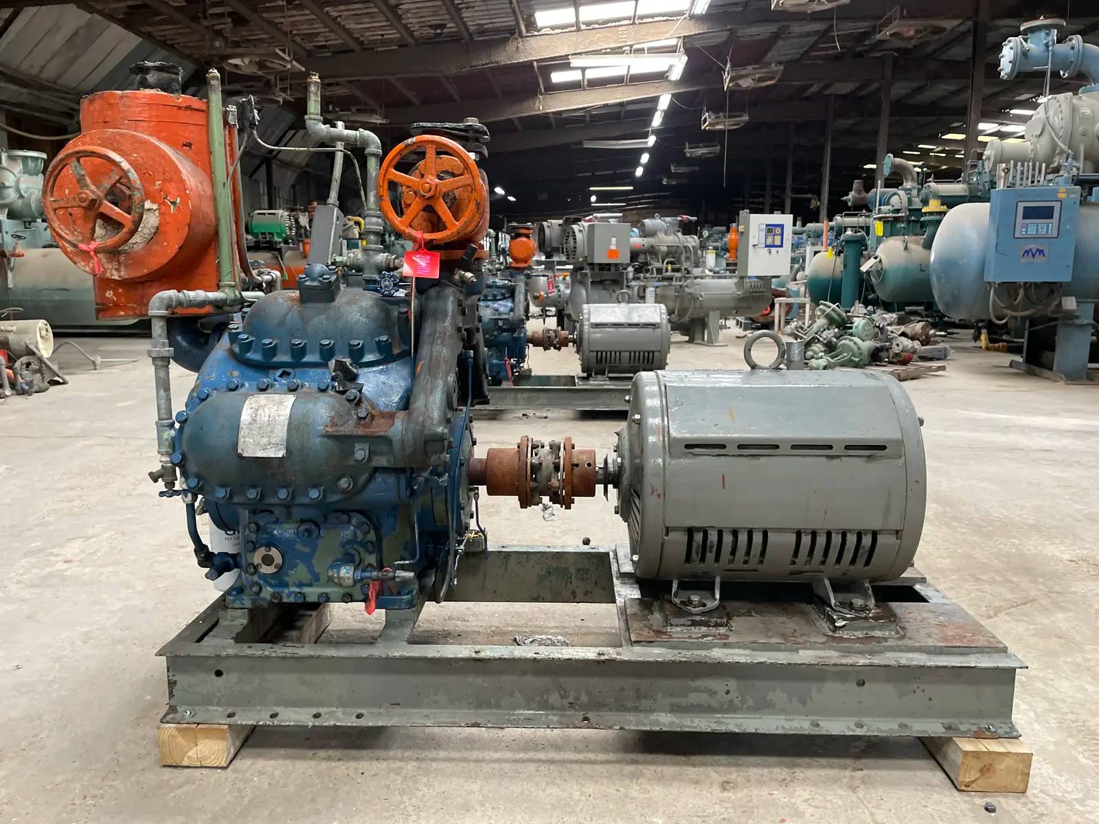 75 HP York #A3089, 8-Cylinder Reciprocating Compressor Package, 230/460 V, Direct Drive Driven - Image 8