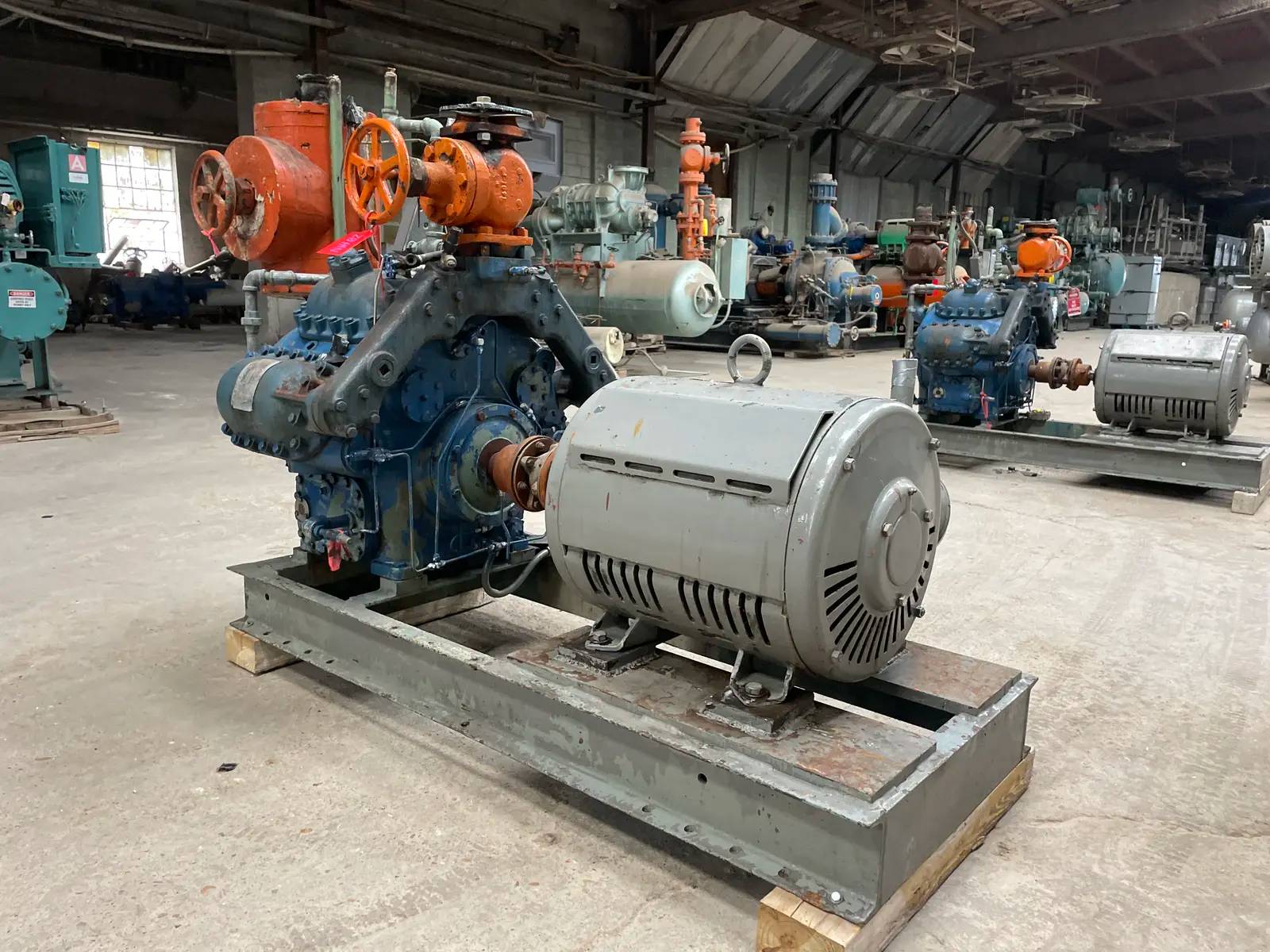 75 HP York #A3089, 8-Cylinder Reciprocating Compressor Package, 230/460 V, Direct Drive Driven - Image 9